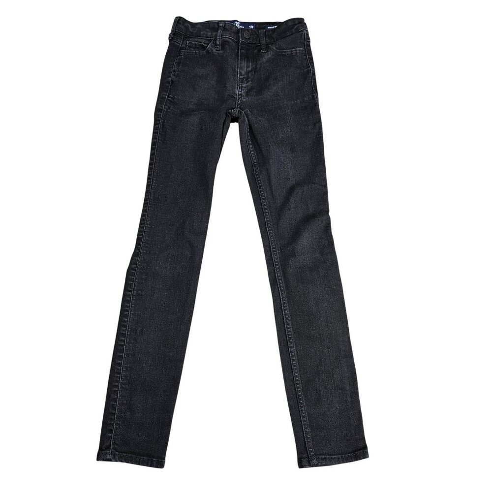 Hollister Mid-Rise Super Skinny Jeans Juniors 00S Black Classic Stretch Denim
